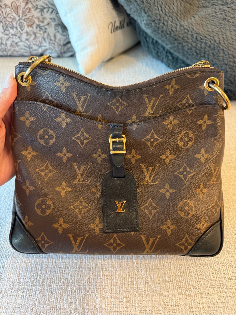 Louis Vuitton Monogram Odeon PM Black leather with Gold Hardware - Picture 2 of 16